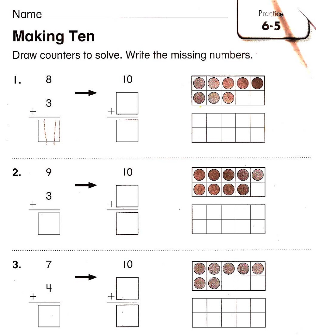 worksheets for 4 year olds for math