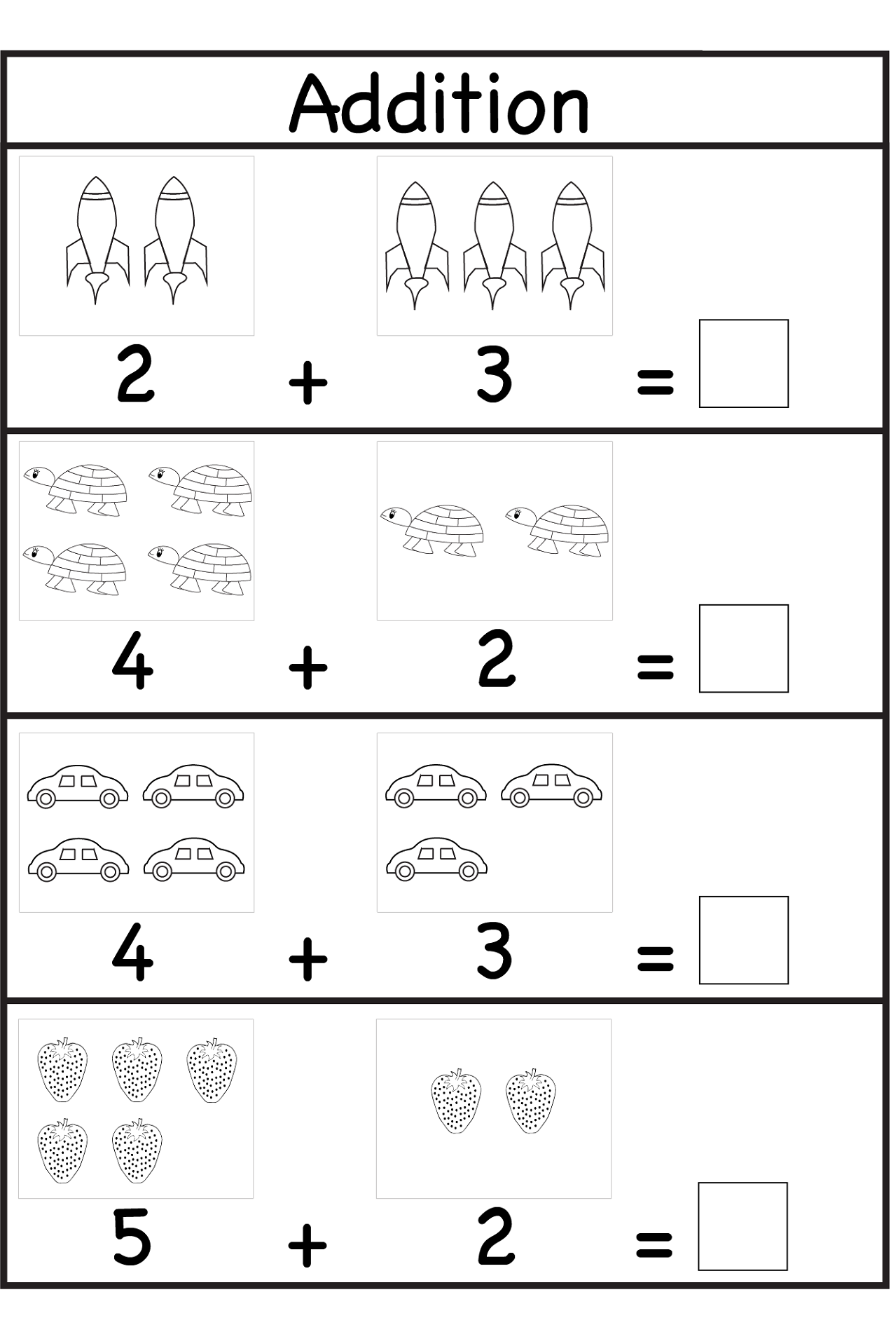 worksheets for three year olds printable