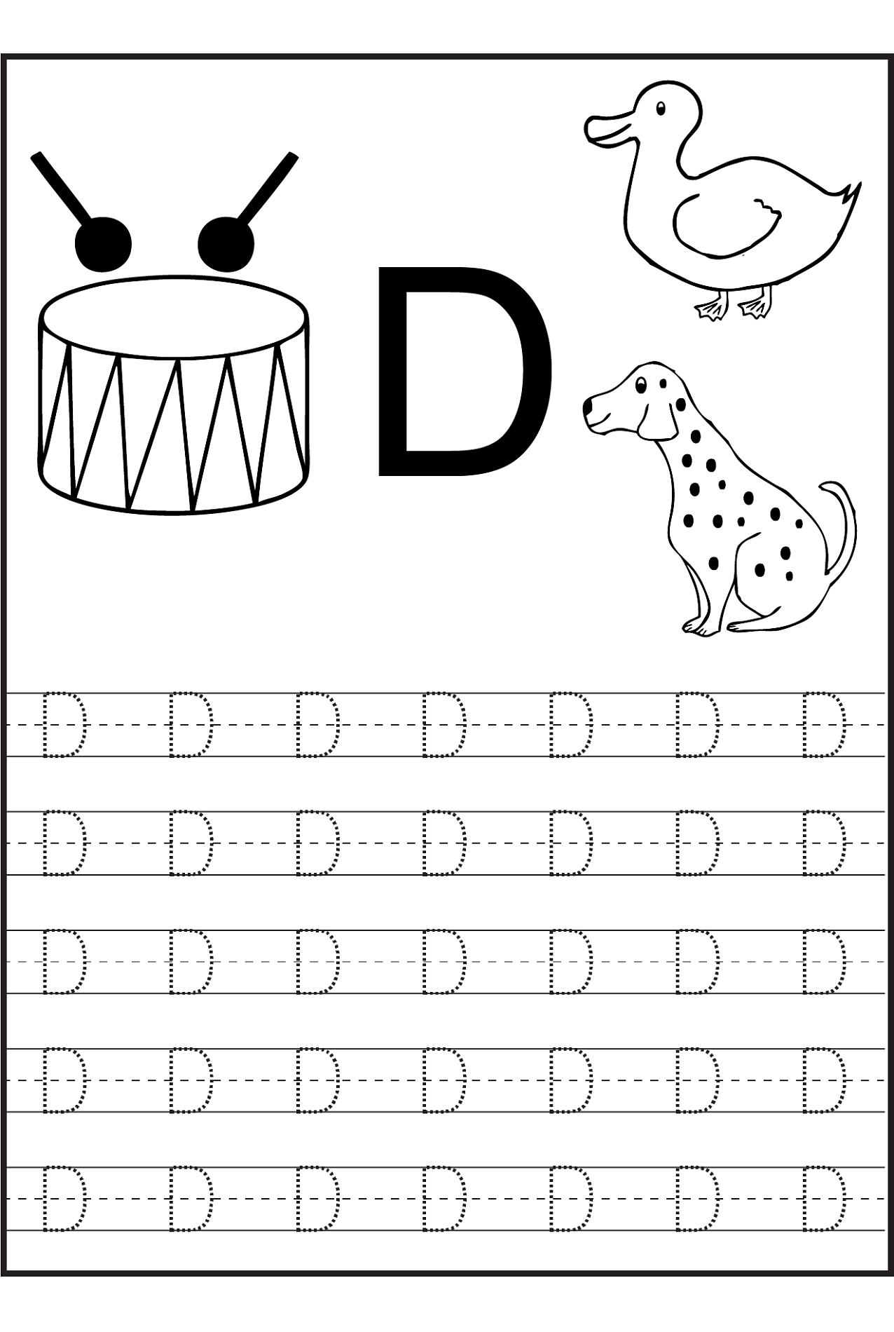 traceletterdforkindergarten.png (1276×1900) Alphabet