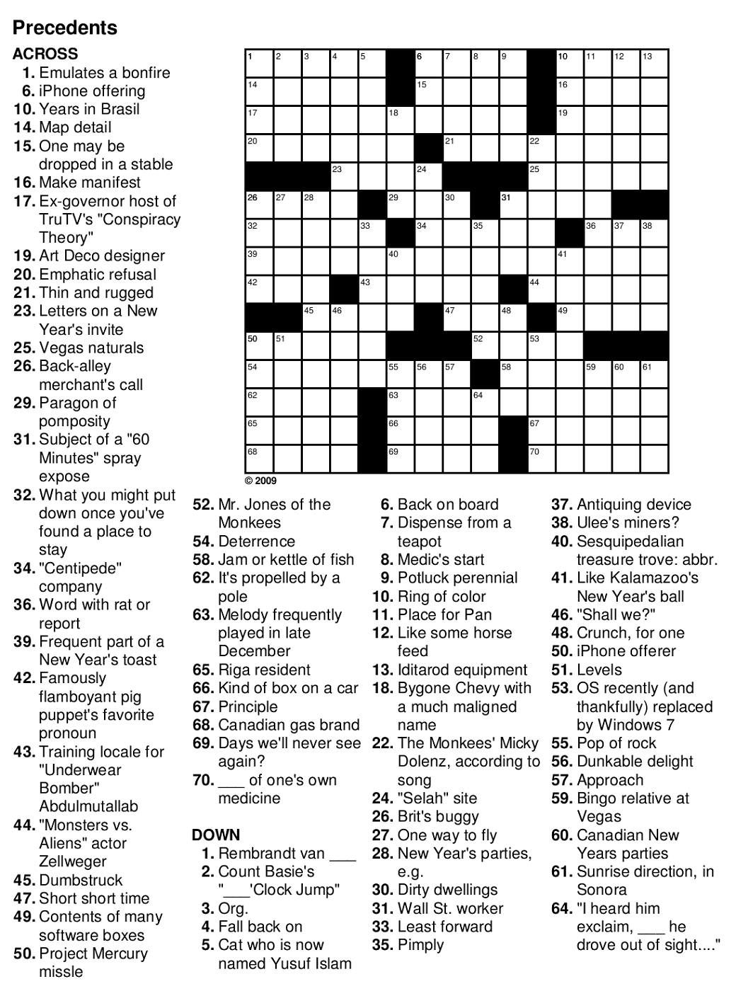 5 Best Images of Free Printable People Crossword Puzzles ...