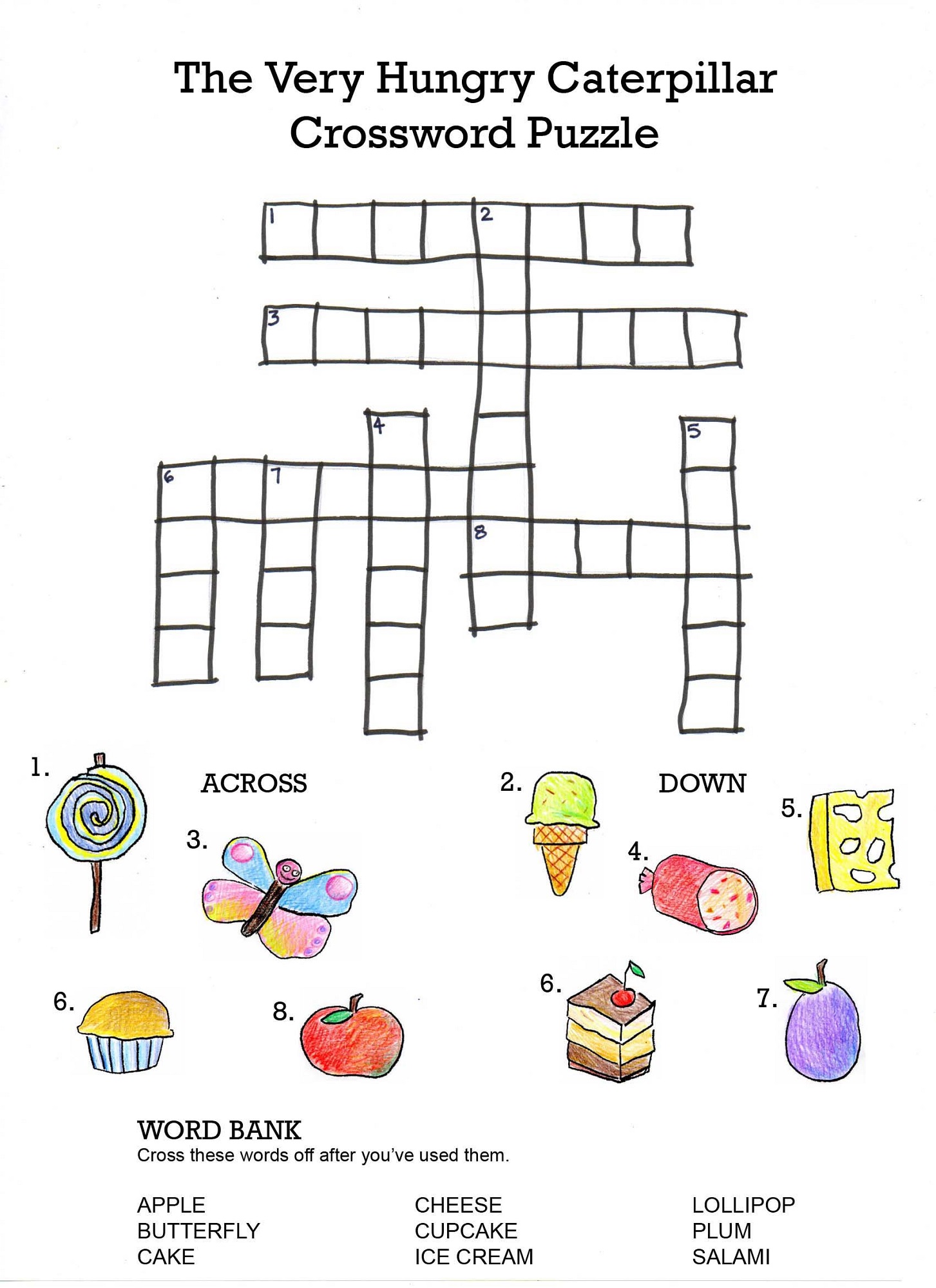 Printable Crosswords Puzzles Kids Activity Shelter