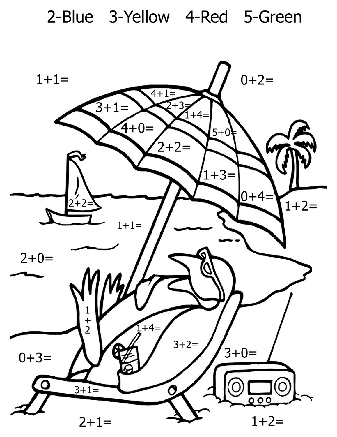 color-by-numbers-worksheets-beach