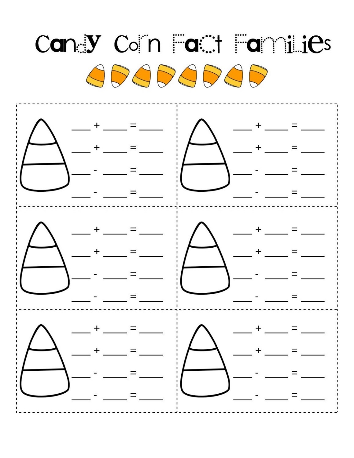 fact-family-worksheet-candy-corn