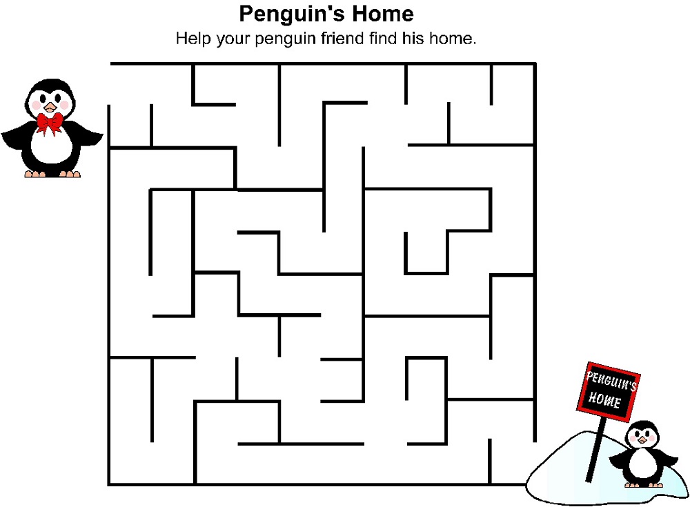mazes-for-children-penguin