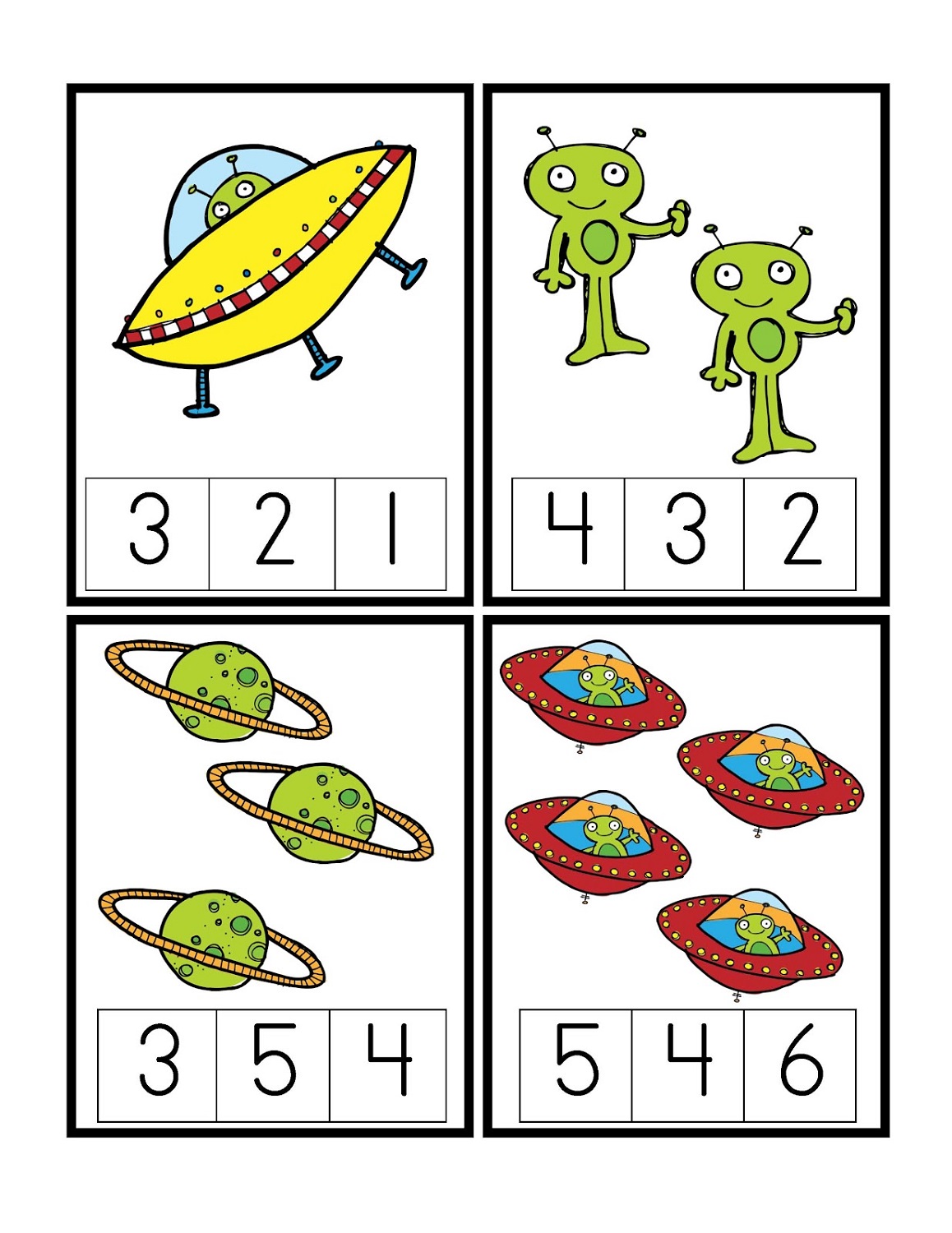 Free Printable Outer Space Worksheets