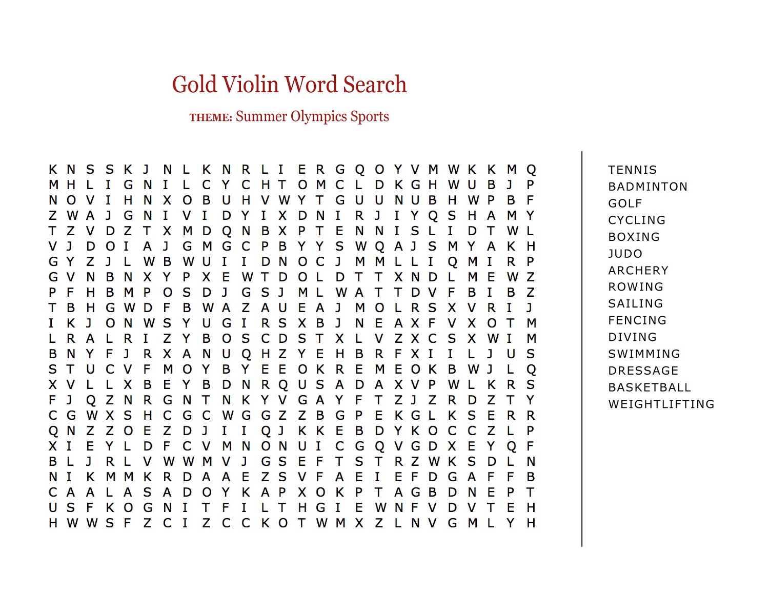 word-search-sports-summer
