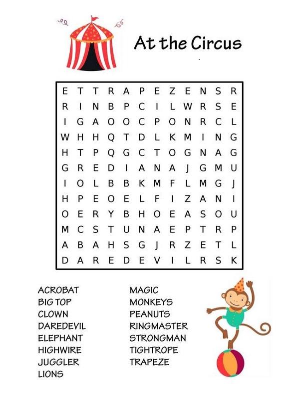 childrens-word-search-circus