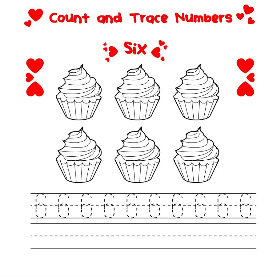number-6-worksheets-cupcake