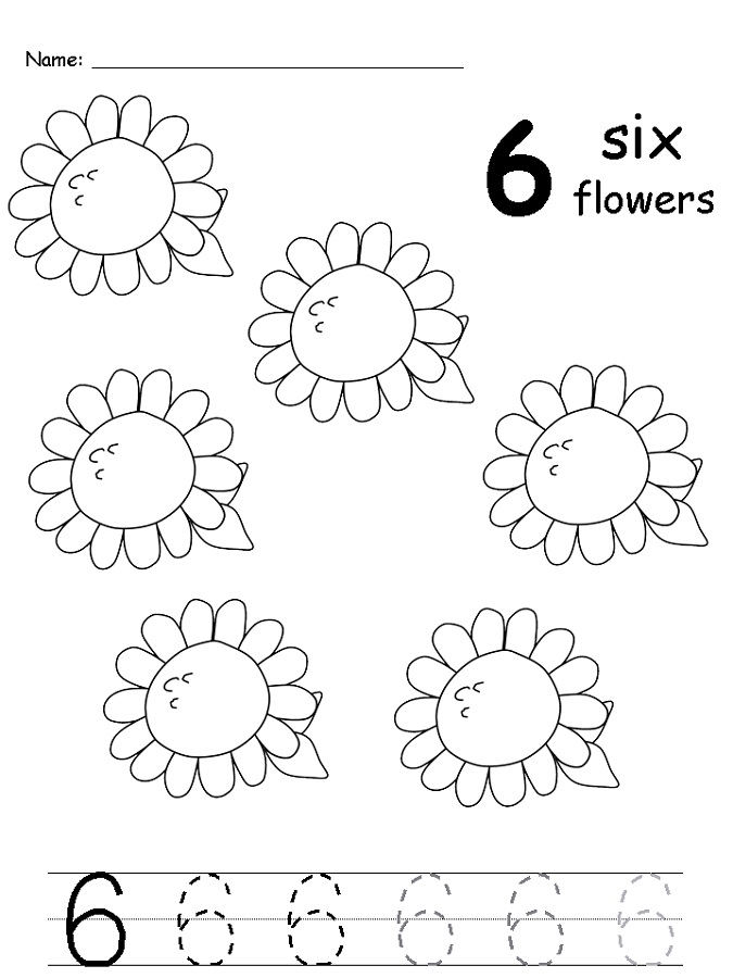 number-6-worksheets-sunflower