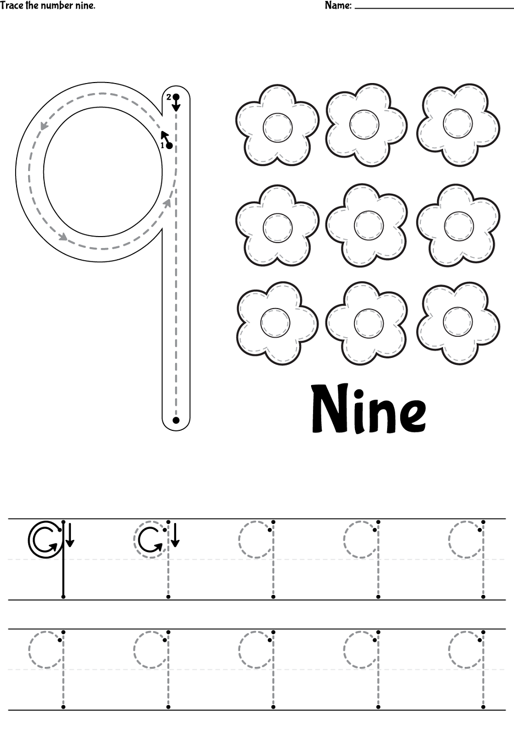 number-9-worksheet-children