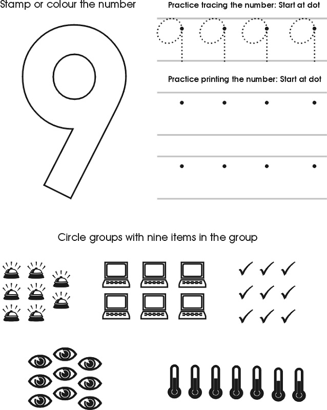 number-9-worksheet-free