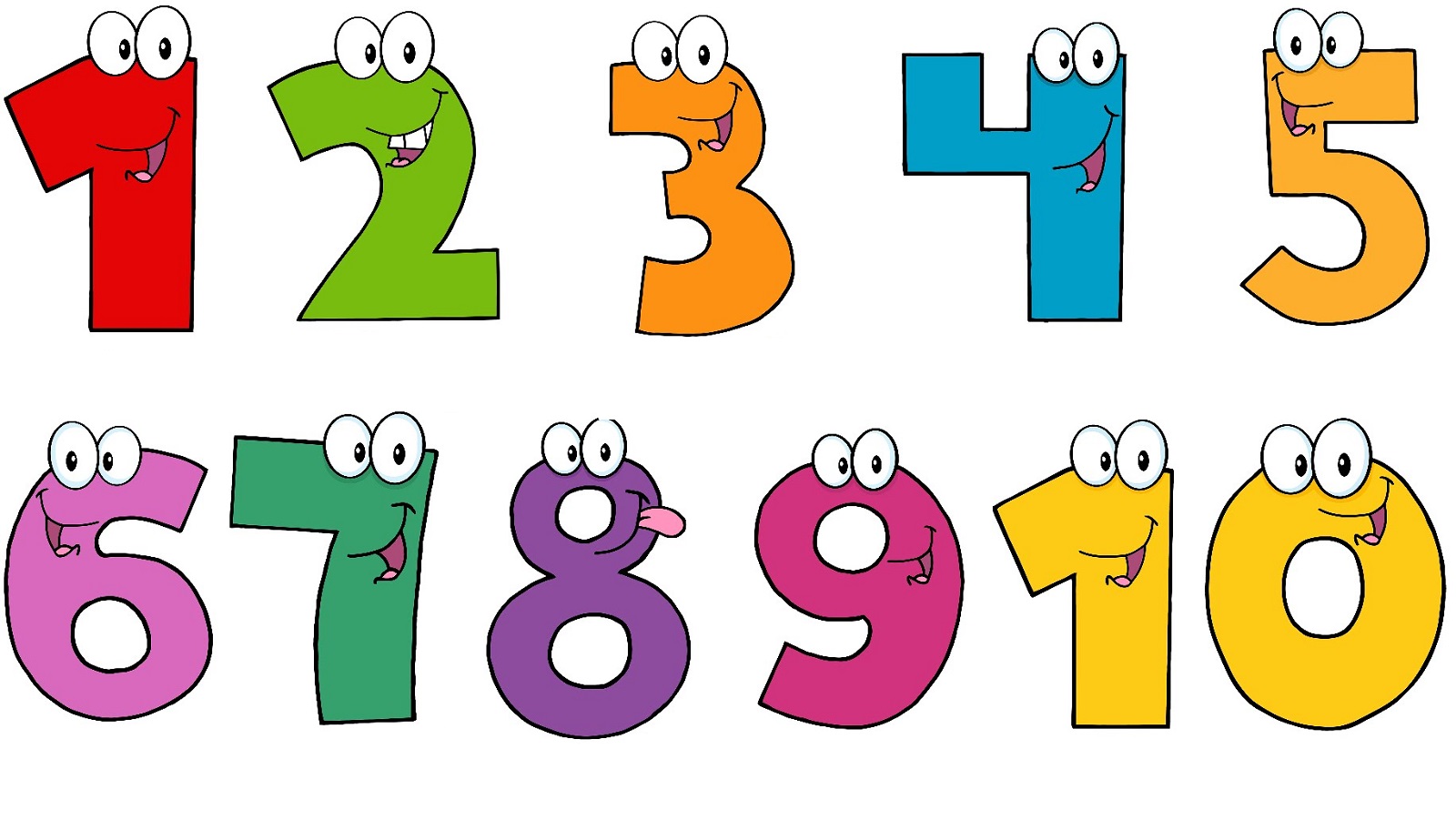 clipart of numbers 1 10 - photo #27