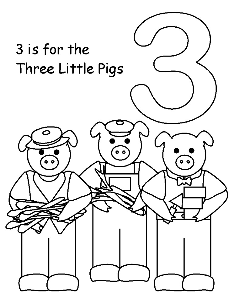 3 Little Pigs Free Printables