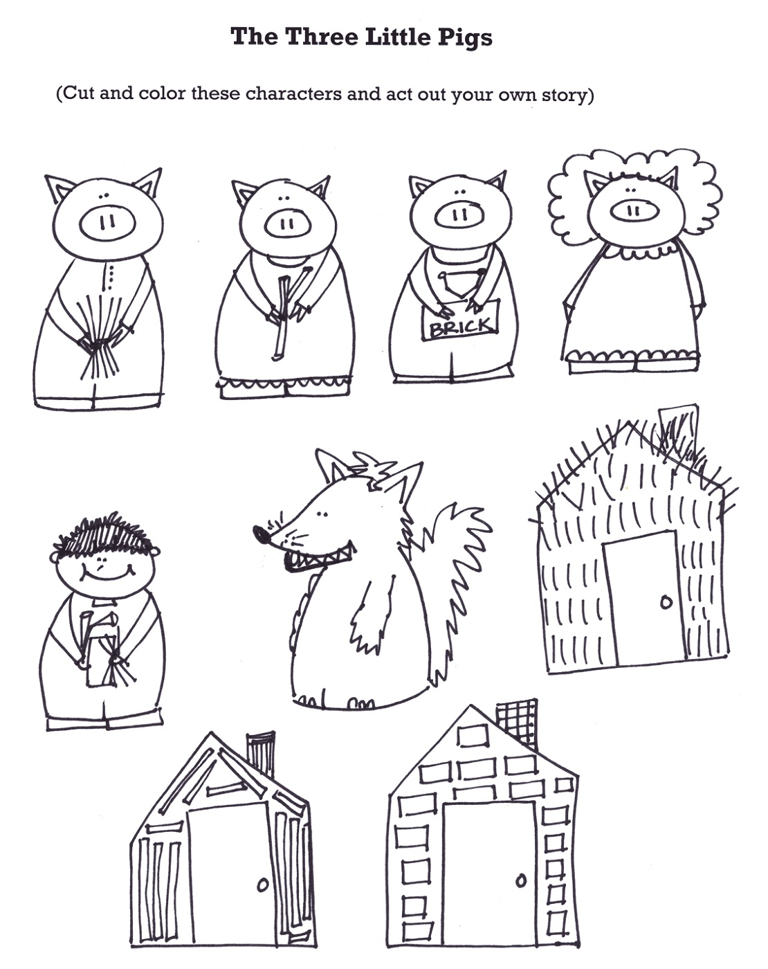 the-three-little-pigs-worksheets-puppets