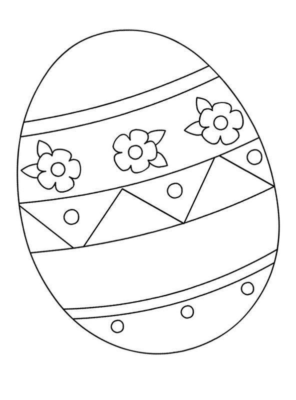 blank easter egg template coloring
