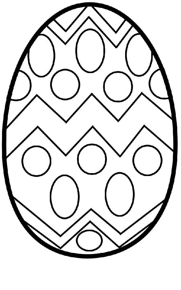 blank easter egg template to print