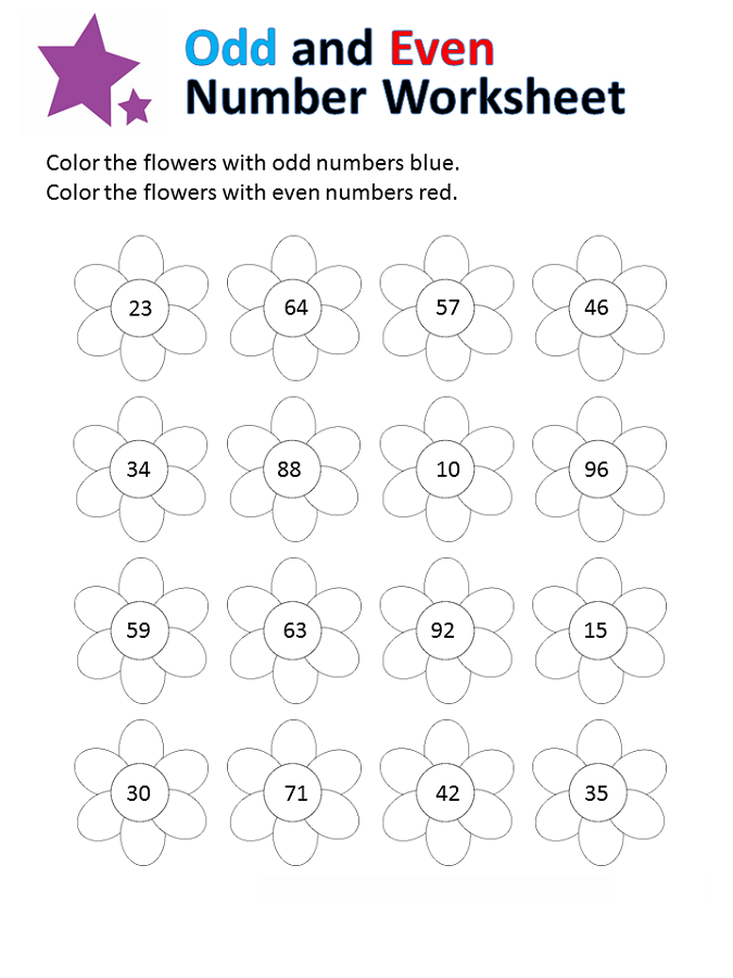 even and odd numbers worksheets free