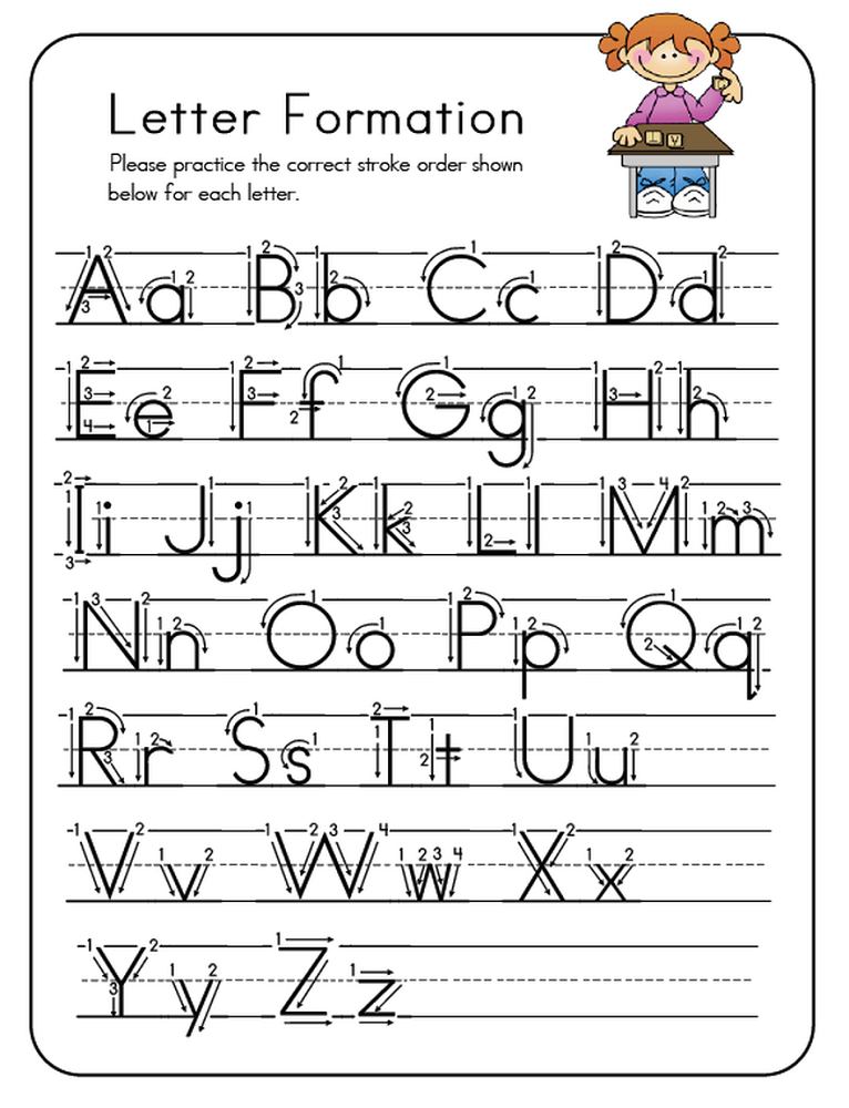 Free Printable Pre K Worksheets Alphabet