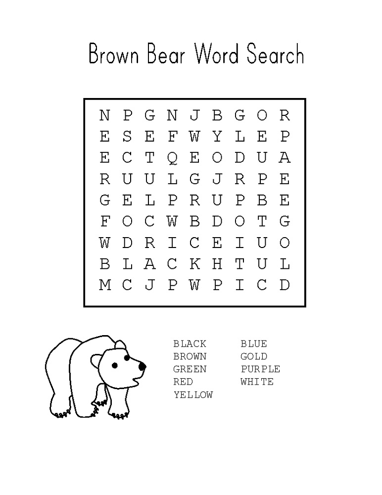 simple word searches printable