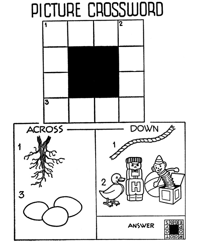 crossword puzzle kids free