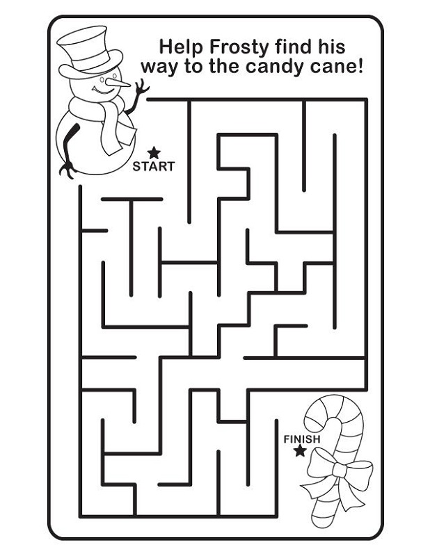 maze for children candy