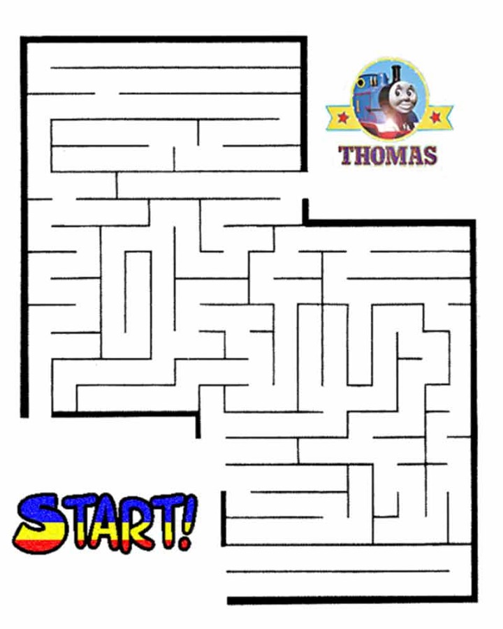 maze puzzles for kids thomas