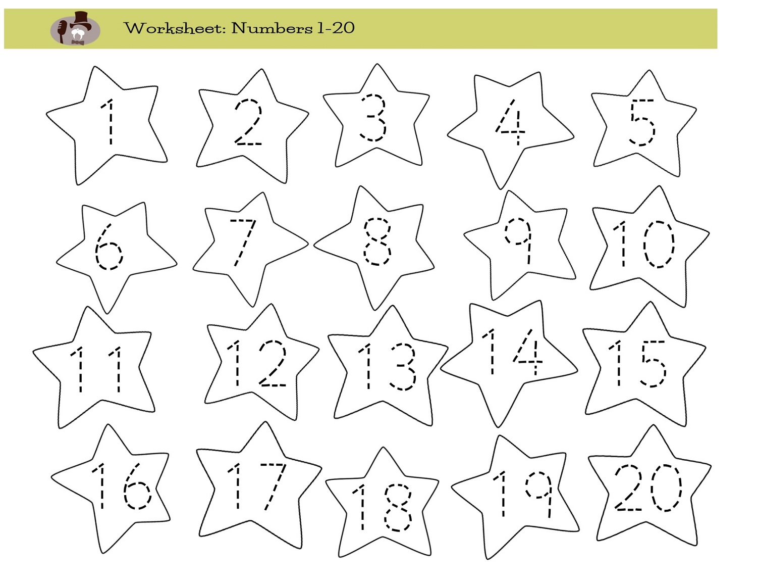 traceable numbers worksheets free