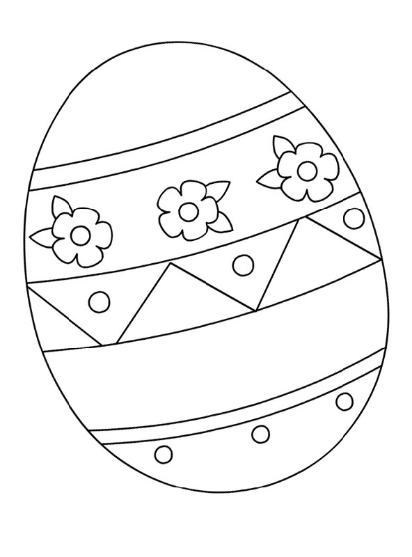 blank easter egg template for kids