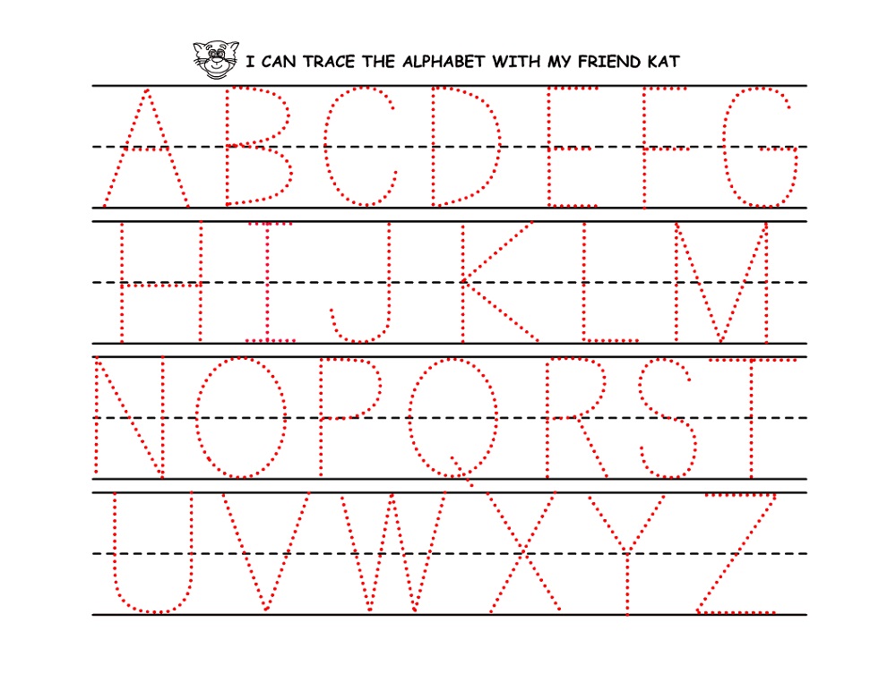 traceable alphabet worksheets a-z free