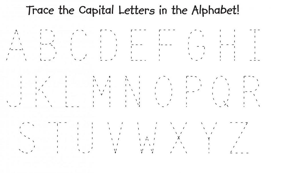 traceable alphabet worksheets a-z large