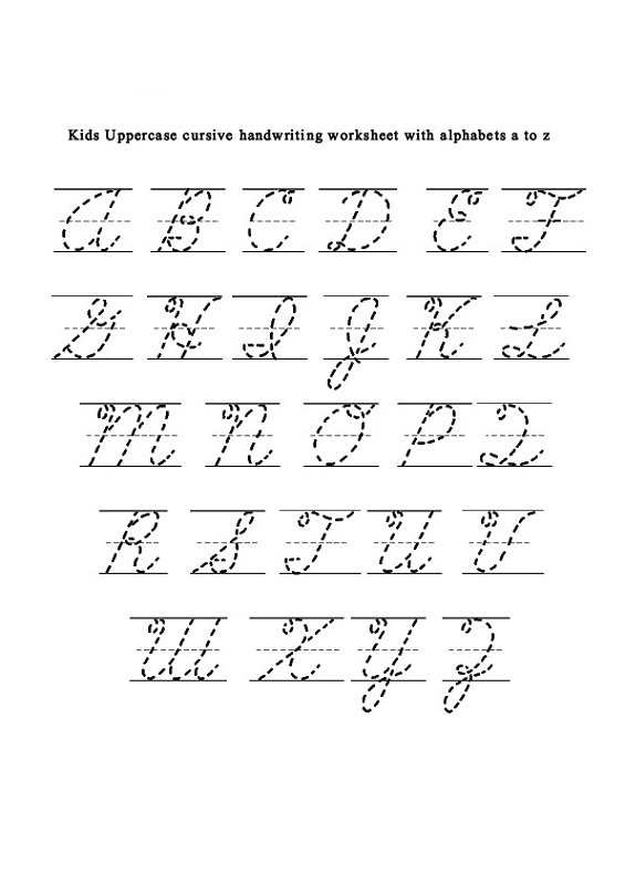 free traceable letters cursive