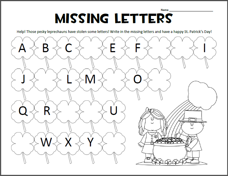 alphabet letter worksheets children