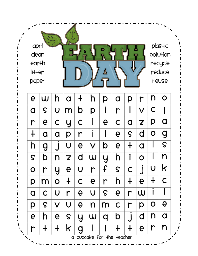 word search easy earth