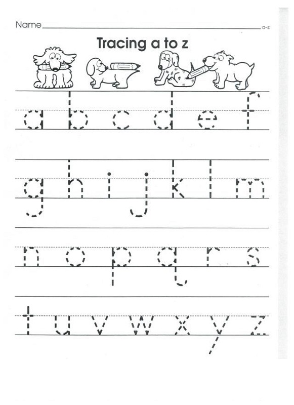 lower case alphabet worksheets for kids