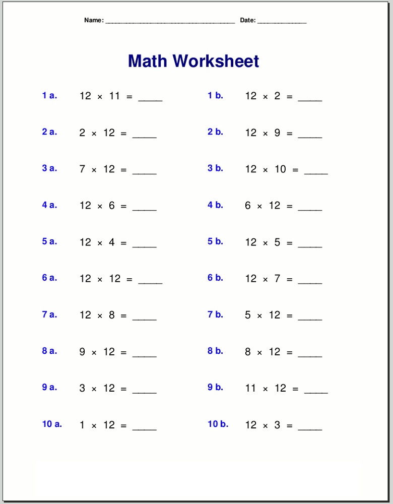 3rd Grade Math Worksheets