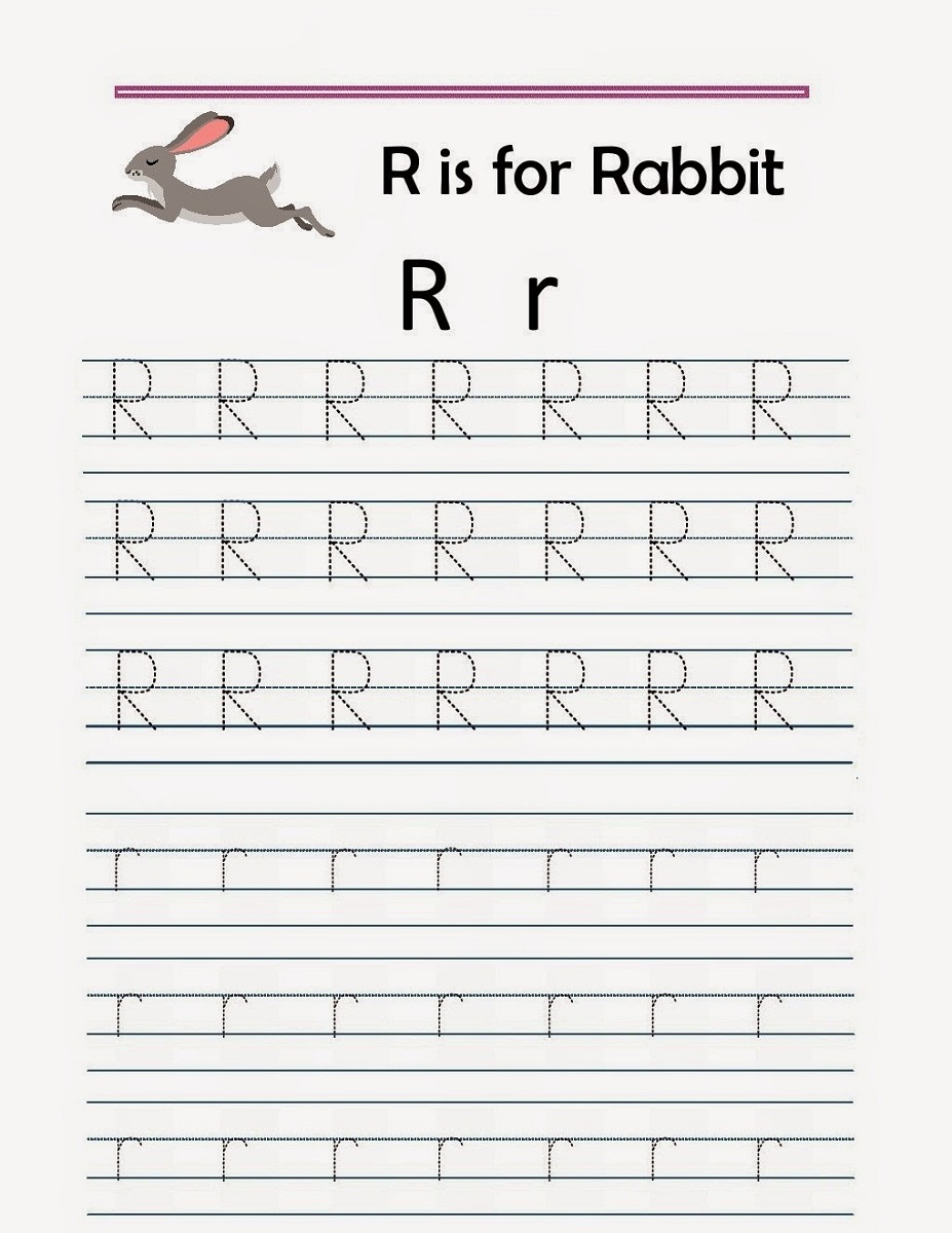 free traceable alphabet worksheets rabbit