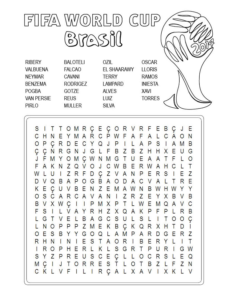 word search football fifa