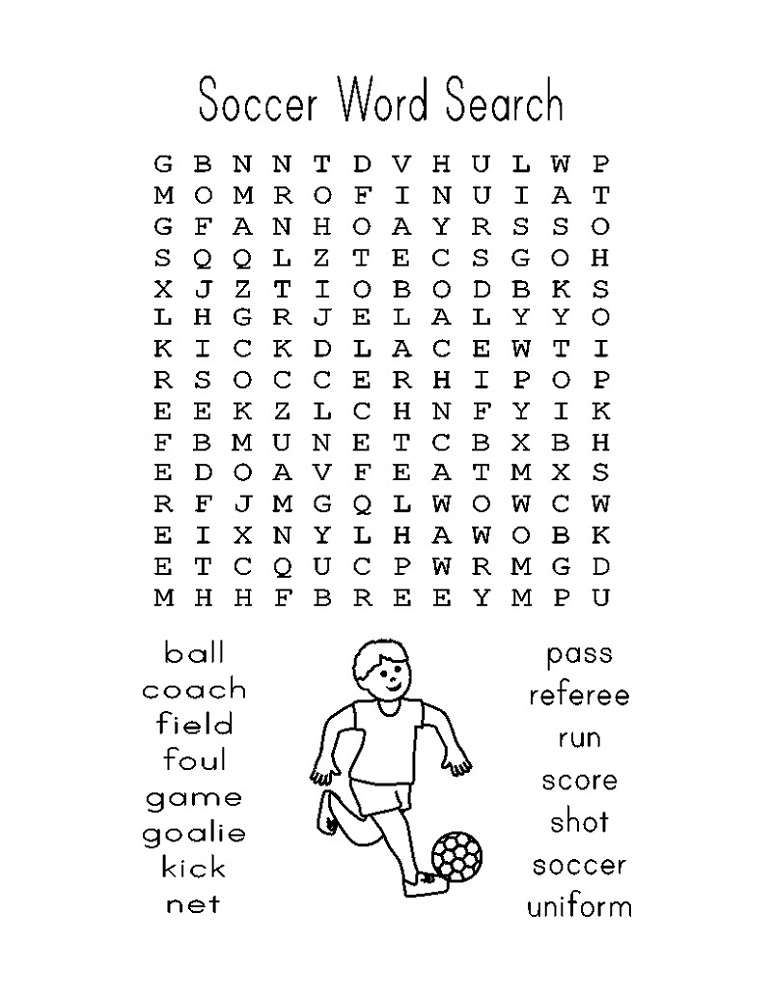 word search football free