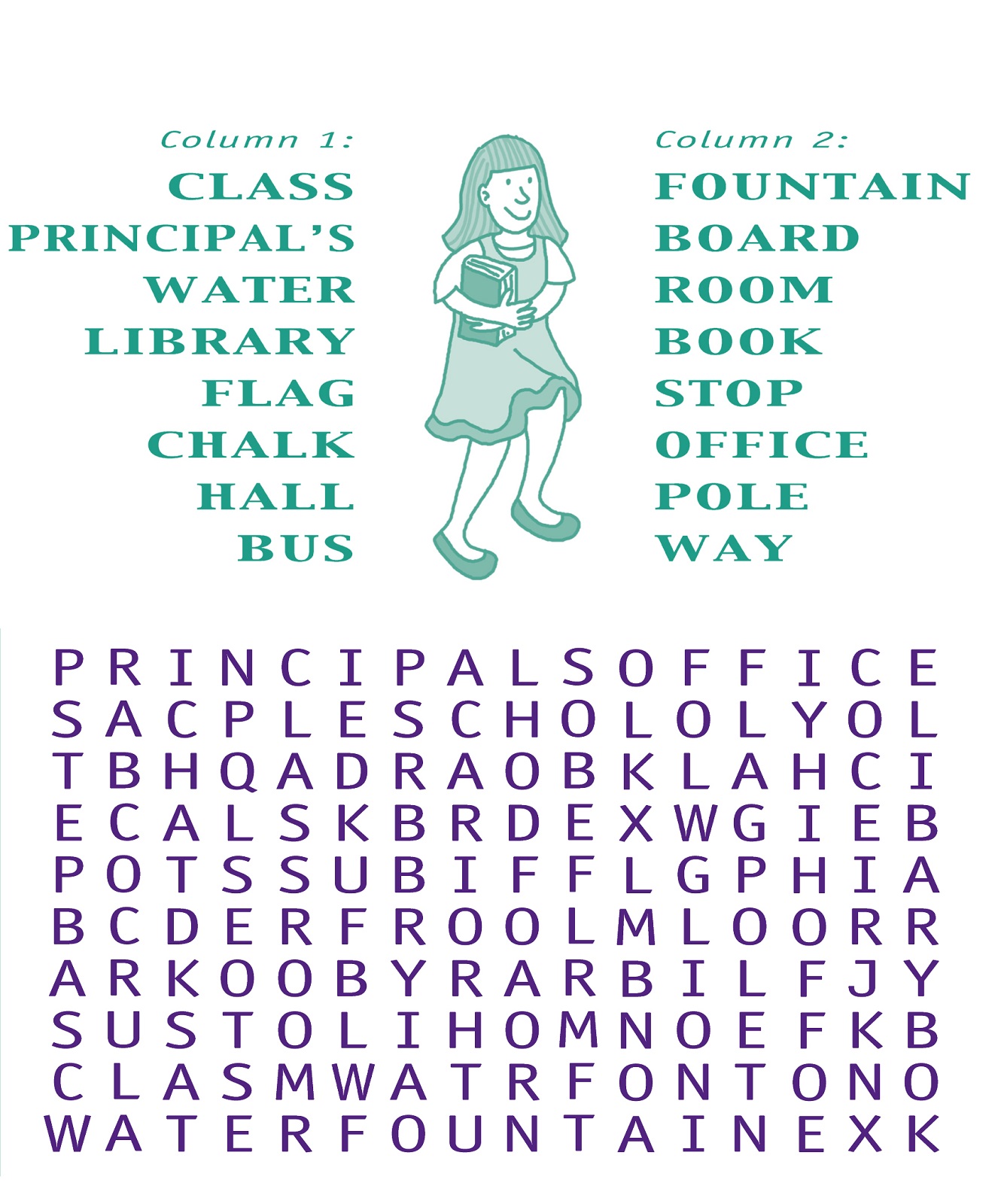 word searches for kids school