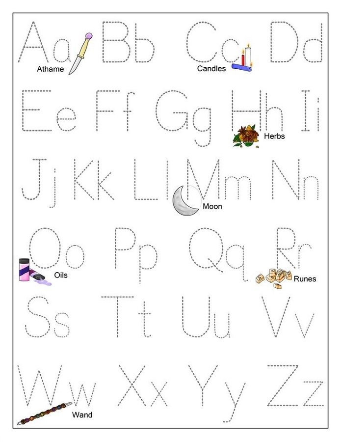 worksheets for two year olds alphabet