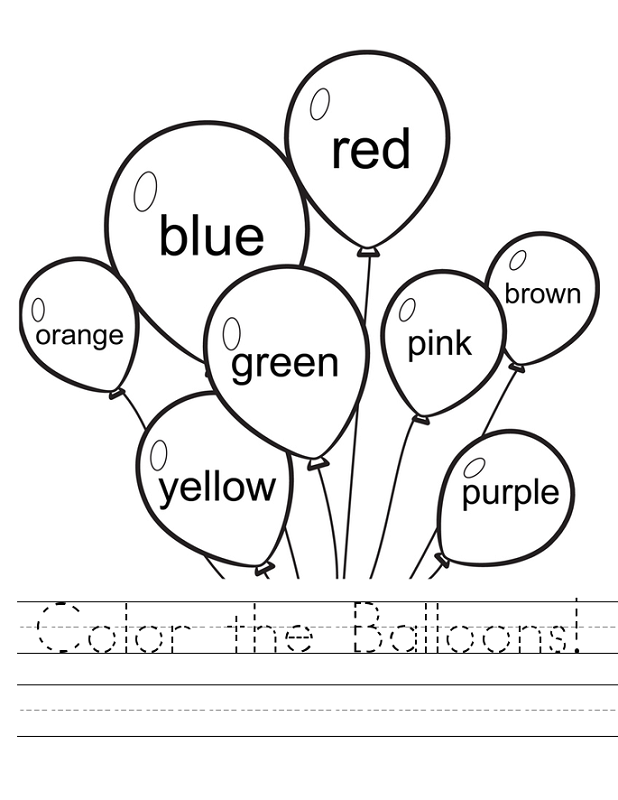 worksheets for two year olds coloring