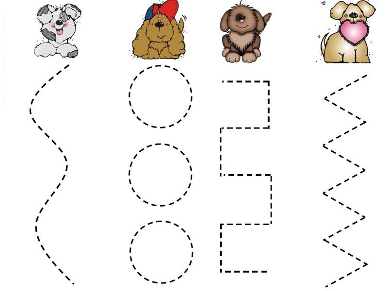 worksheets for two year olds puppy