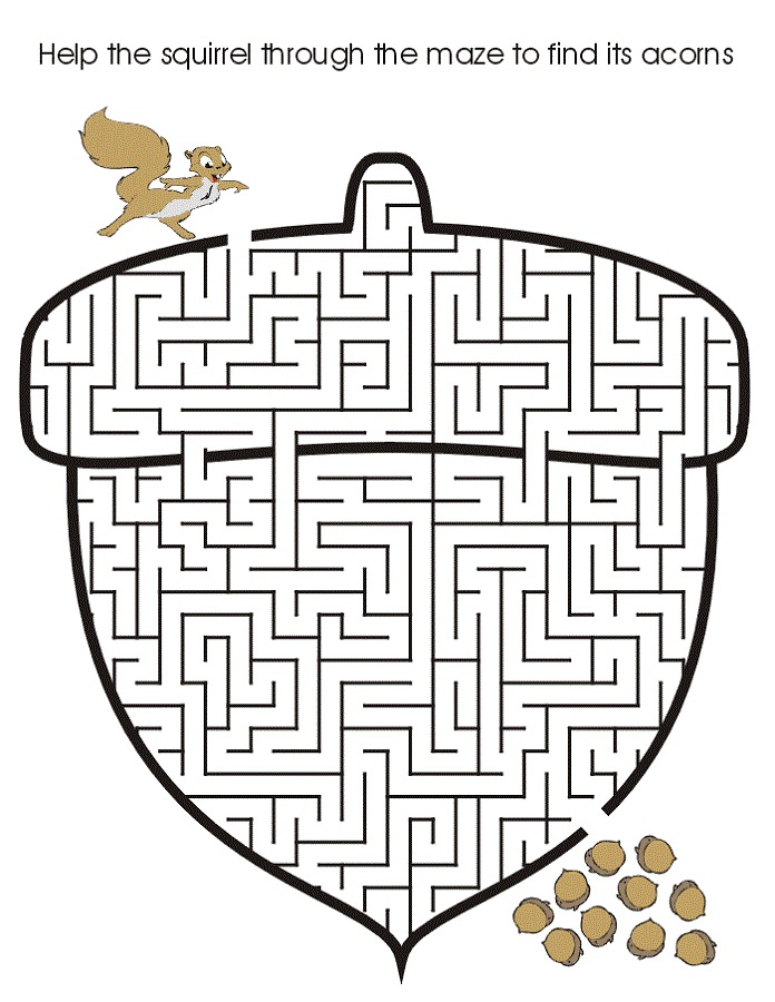 puzzle activities for kids acorn