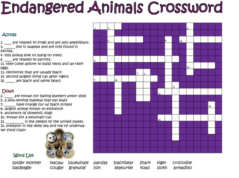 very easy crossword puzzles printable