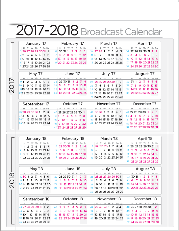 2017-2018 printable calendar simple