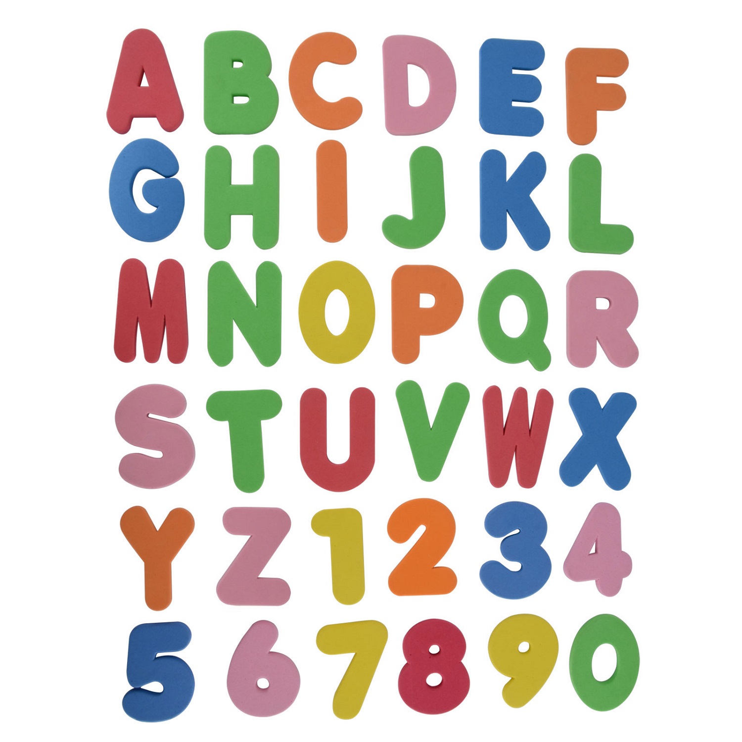 letters and numbers for kids chart