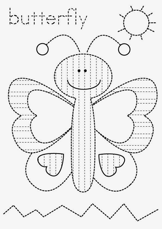 two year old worksheets butterfly