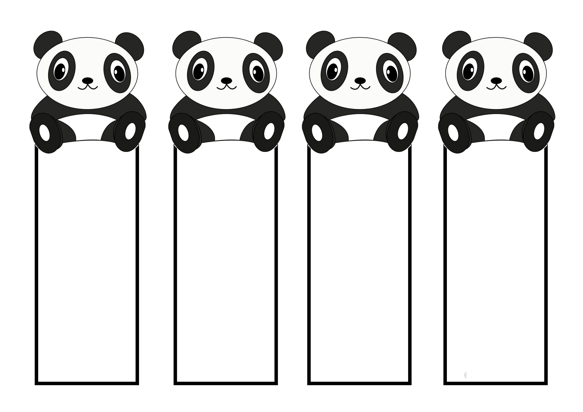 Free Printable Reading Bookmarks Black and White | Activity Shelter