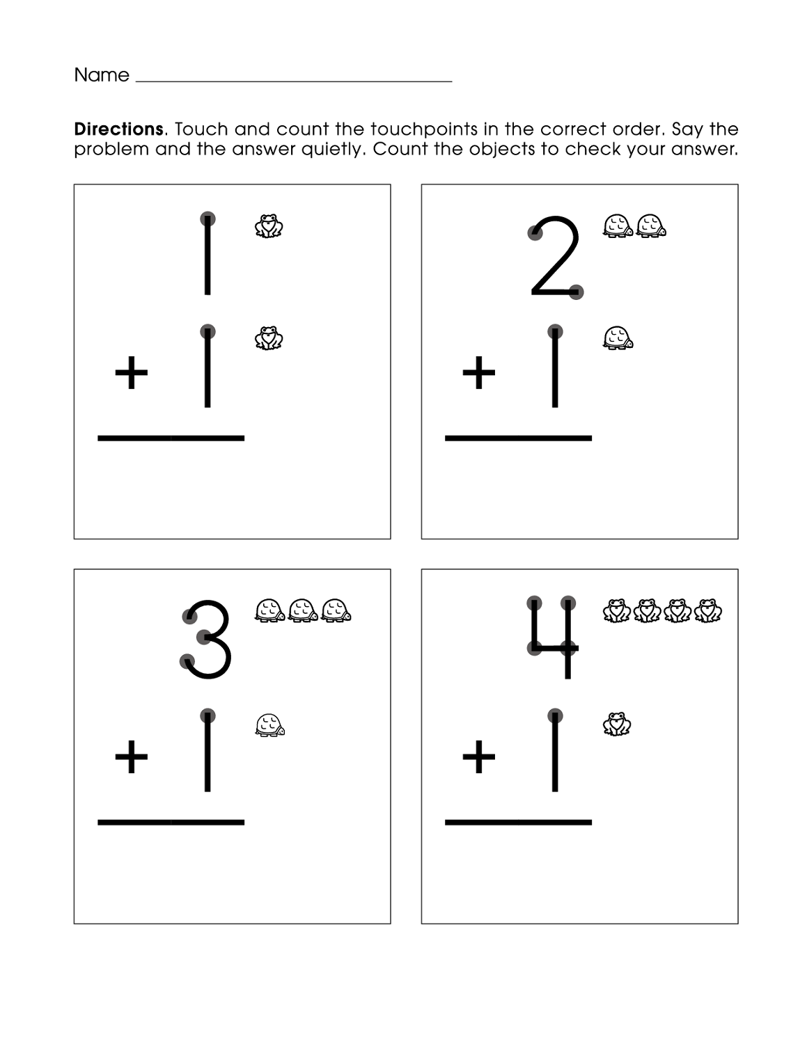 free first grade math worksheets for kids