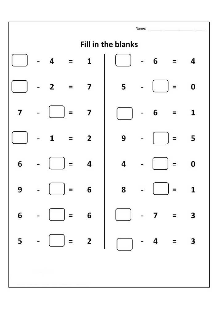 free first grade math worksheets missing